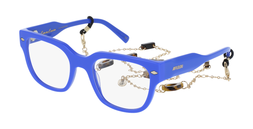 Lunettes de vue femme CARACTÈRES AUDACIEUSE bleu - Vue de face