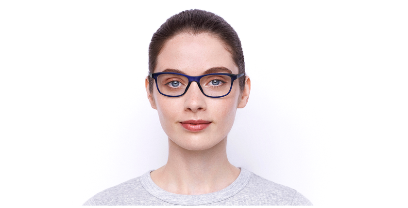 LUNETTES DE VUE femme RZERO6 bleu - Vue de face