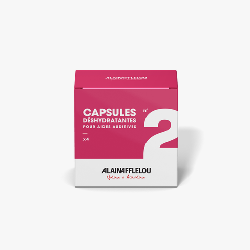 4 capsules déshydratantes 30mm Vue de face
