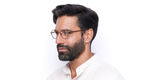 LUNETTES DE VUE homme MAGIC 155 orange/marron - Vue de face