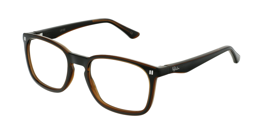 LUNETTES DE VUE enfant REFORM TEENAGER2 noir/marron - vue de 3/4
