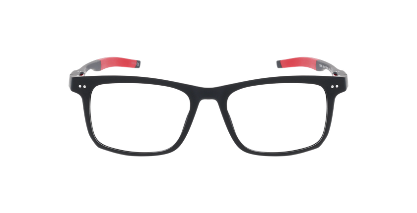 Lunettes de vue homme MAGIC268 noir/rouge - Vue de face