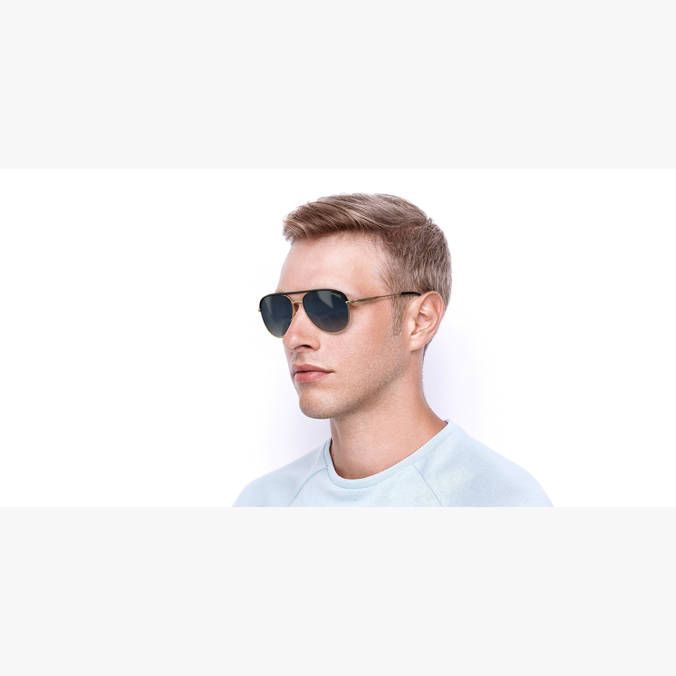 Lunettes de soleil 209/S bleu - Vue de 3/4