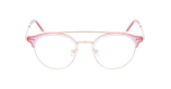 Lunettes de vue femme MAGIC 199 rose/dorée - Vue de face