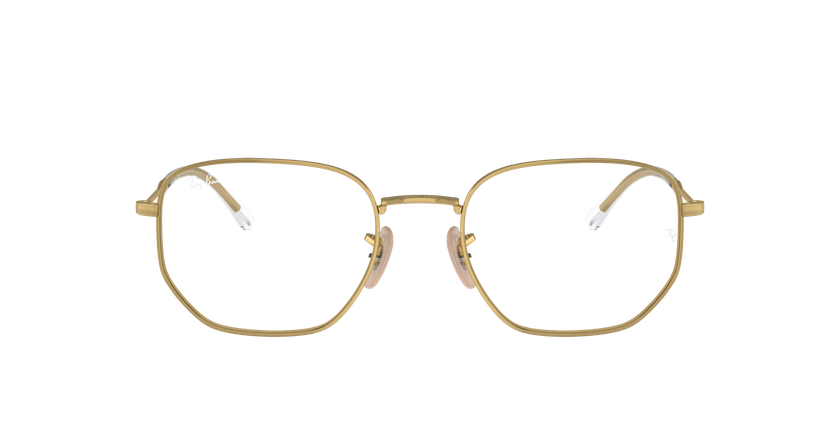Lunettes de vue RX6496 dorée - Vue de face