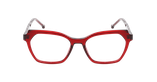 Lunettes de vue femme RZERO48 rouge - Vue de face