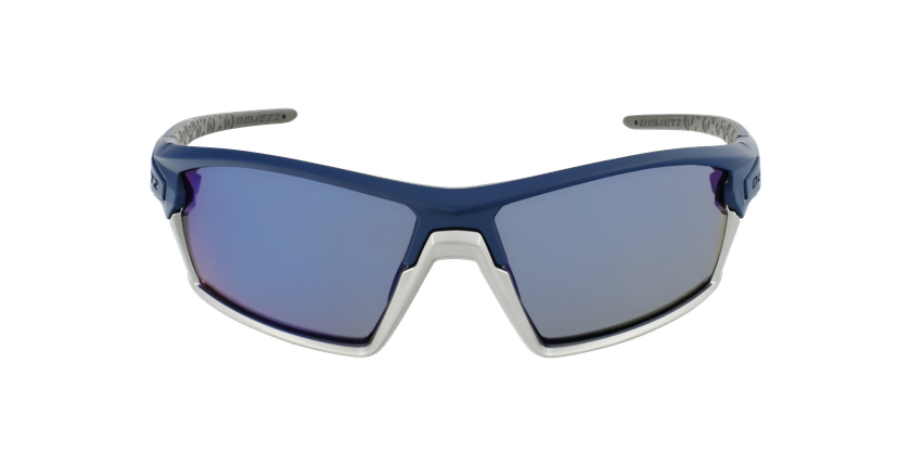 LUNETTES DE SOLEIL homme Mud bleu/argenté - Vue de face