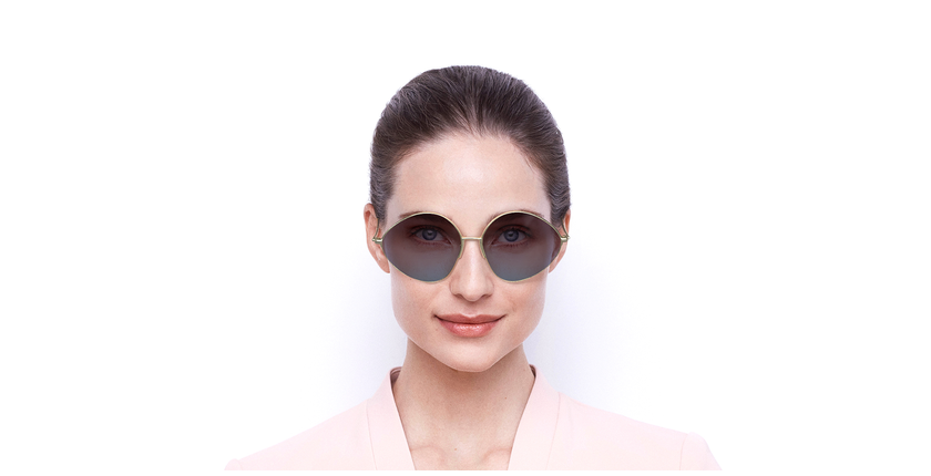 LUNETTES DE SOLEIL femme VB220S doré/violet - Vue de face
