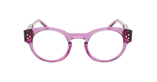 Lunettes de vue femme CARACTÈRES FIDÈLE rose - Vue de face