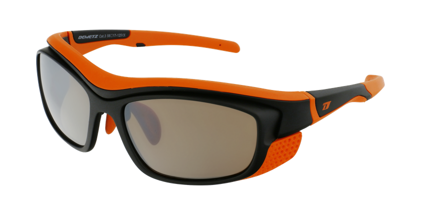 LUNETTES DE SOLEIL Piment noir/orange - vue de 3/4