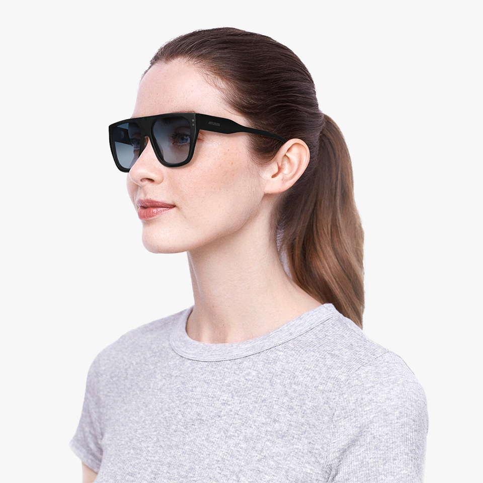 Lunettes de soleil SUBTIL noir - Vue de face