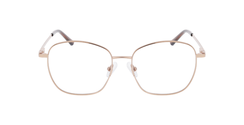 Lunettes de vue femme MADDIE dorée - Vue de face