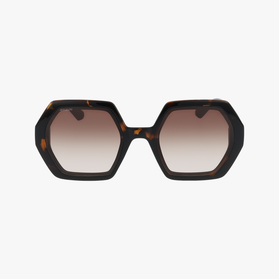 Lunettes de soleil femme ROSALIA écaille - Vue de face