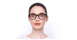 LUNETTES DE VUE femme GG0866OA noir - Vue de face