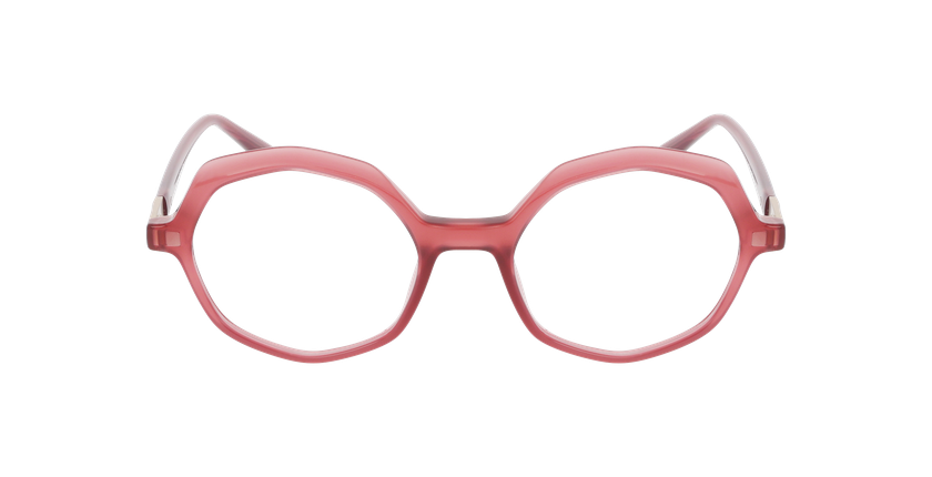 Lunettes de vue femme LAUREEN rose - Vue de face