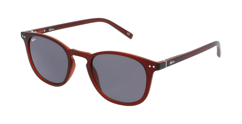Lunettes de vue FORTY solaire Bordeaux +1.00 rouge - Vue de 3/4