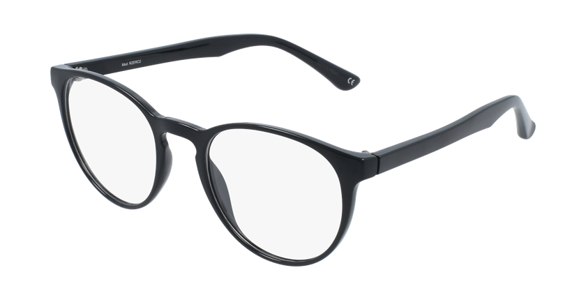 Lunettes de vue femme RZERO2 noir - Vue de 3/4
