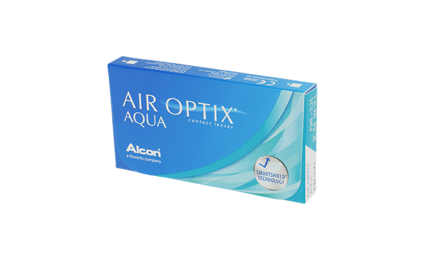Lentilles de contact Air Optix Aqua 6L - Vue de face