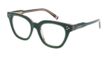 Lunettes de vue femme CARACTÈRES ARTISTE vert - Vue de face