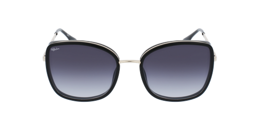 LUNETTES DE SOLEIL femme ORIA noir/doré Vue de face