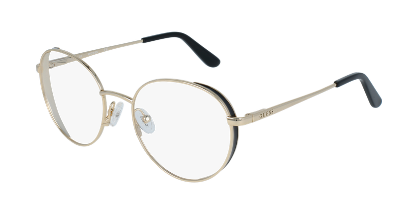 LUNETTES DE VUE femme GU2700 doré/noir - vue de 3/4