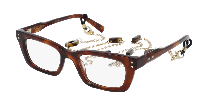 Lunettes de vue femme CARACTÈRES CRÉATIVE écaille - Vue de face