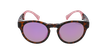 LUNETTES DE SOLEIL femme SLALOM écaille/rose - Vue de face