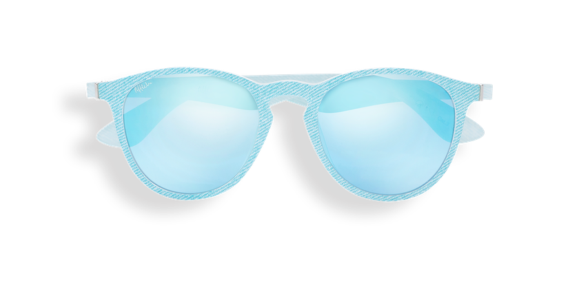 LUNETTES DE SOLEIL femme VARESE bleu/blanc - Vue de face
