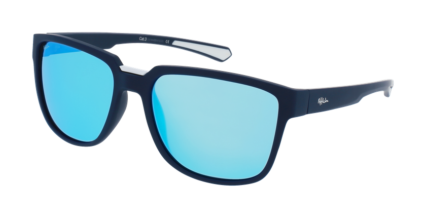 LUNETTES DE SOLEIL homme BERTO bleu - Vue de face