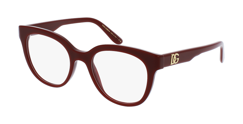 Lunettes de vue femme DG3353 rouge - Vue de face