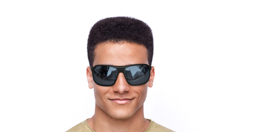 LUNETTES DE SOLEIL homme MASON noir mat/gris
