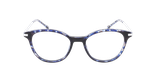 Lunettes de vue femme GEORGIA écaille bleu/bleu - Vue de face