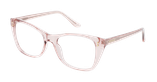 Lunettes de vue femme DEVA rose - Vue de face