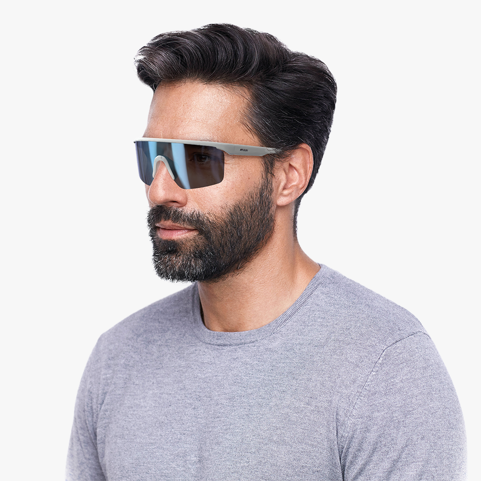 Lunettes de soleil CANYON POLARIZED blanc - Vue de face