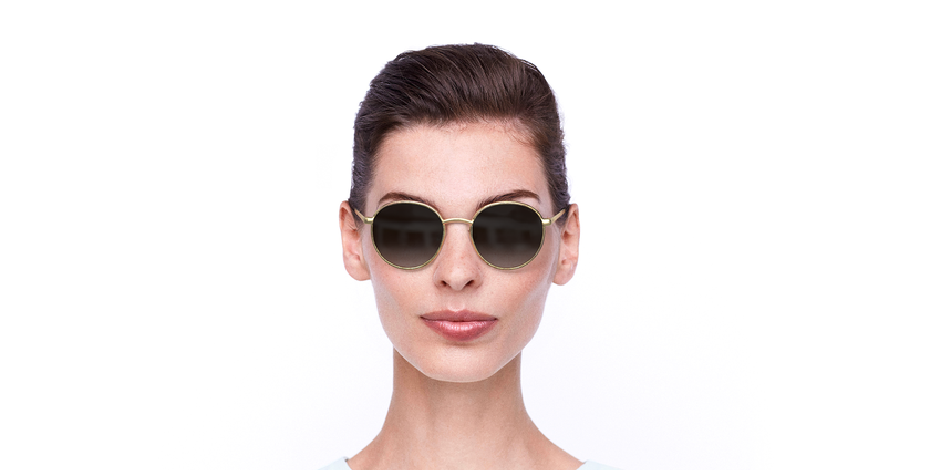 LUNETTES DE SOLEIL femme GU7556 doré - Vue de face