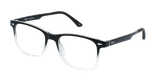 Lunettes de vue homme BASTIAN noir/blanc - Vue de face