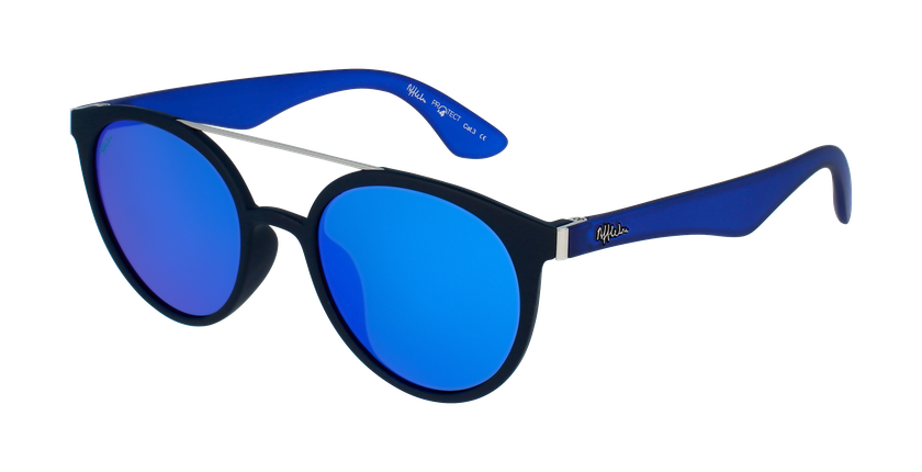 LUNETTES DE SOLEIL homme ANDRES POLARIZED bleu/bleu foncé mat - Vue de face