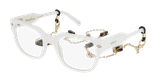 LUNETTES DE VUE femme AUDACIEUSE blanc - Vue de face