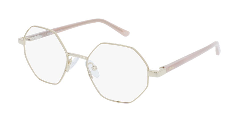 Lunettes de vue enfant MAGIC JUDITH beige/dorée - Vue de face