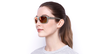 LUNETTES DE SOLEIL Valley blanc/rose - vue de 3/4