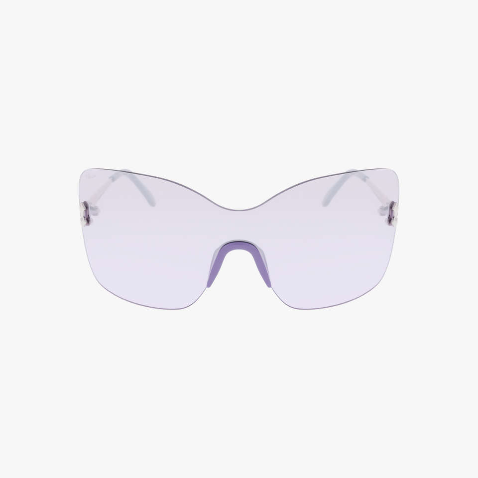 Lunettes de soleil femme AMBRA argenté - Vue de face