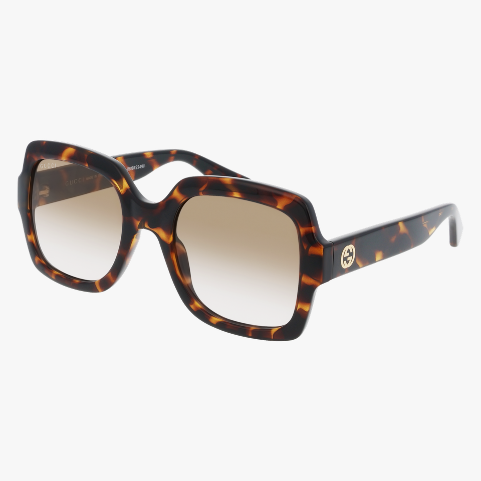 Lunettes de soleil homme GG1876S dorée/gris - Vue de face
