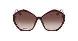 LUNETTES DE SOLEIL femme GU7813 bordeaux/marron - Vue de face