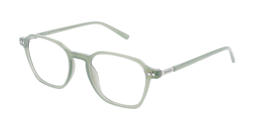 Lunettes de vue homme CLAUDIO vert - Vue de face