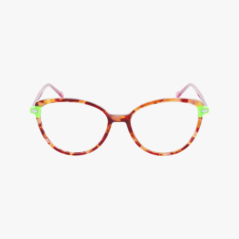 Lunettes de vue femme MAGIC280 écaille/vert Vue de face