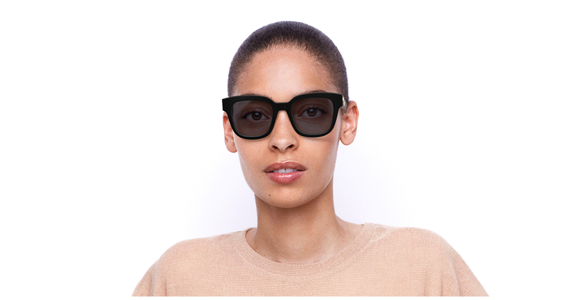 LUNETTES DE SOLEIL femme GG0998S noir - Vue de face