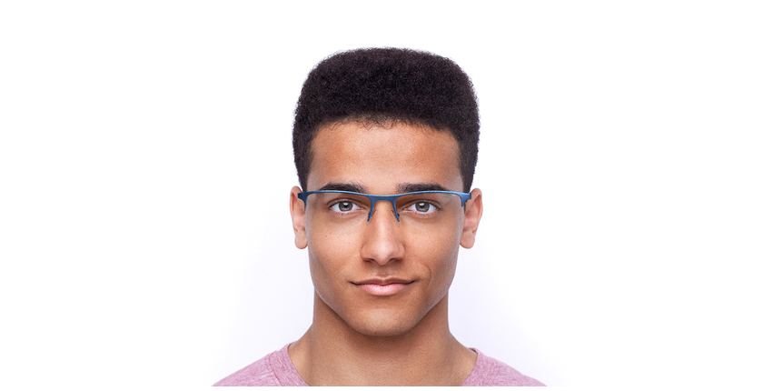 LUNETTES DE VUE homme MAGIC 105 bleu - Vue de face