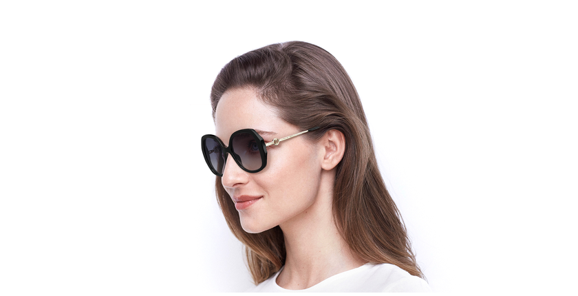 LUNETTES DE SOLEIL femme MARC 581/S noir/bleu - Vue de face