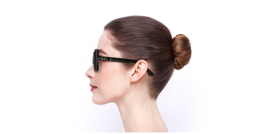 LUNETTES DE SOLEIL femme GG632S noir - Vue de côté
