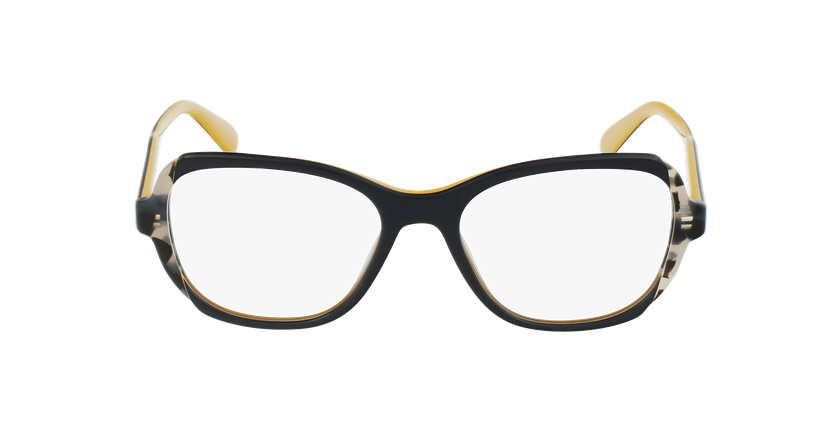 Lunettes de vue femme 0PR 03VV bleu/noir - Vue de face